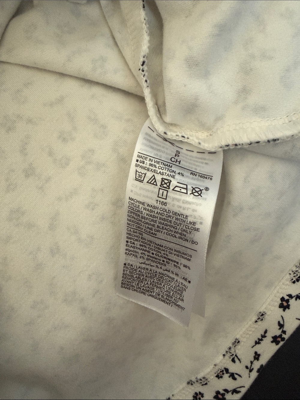Old Navy Floral Tie Waist Dress Women’s Size Small White Black Floral Mini Dress - Picture 3 of 8
